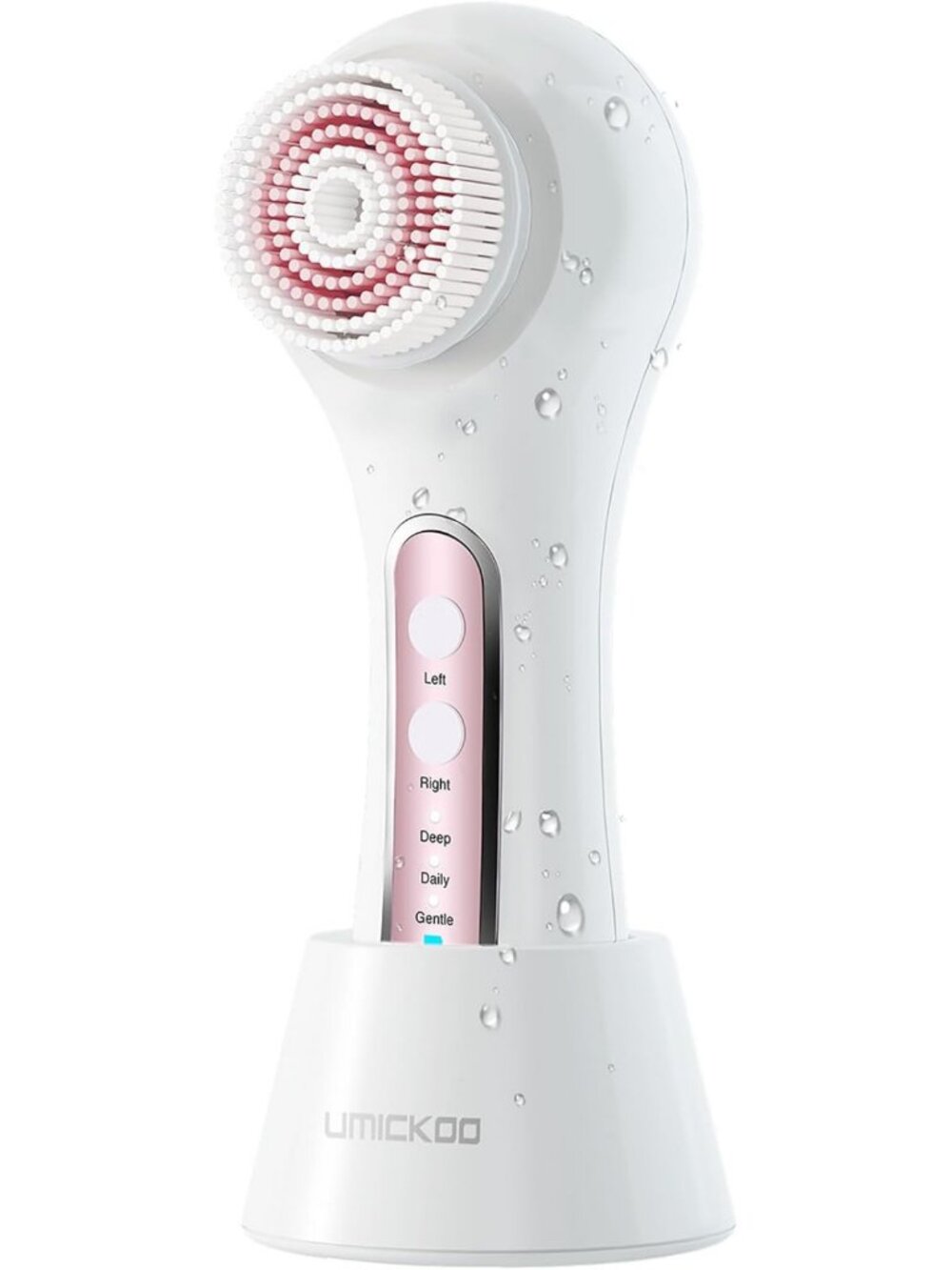 Rechargeable Electric Facial Cleansing Brush with 3 Modes & 5 Brush Heads